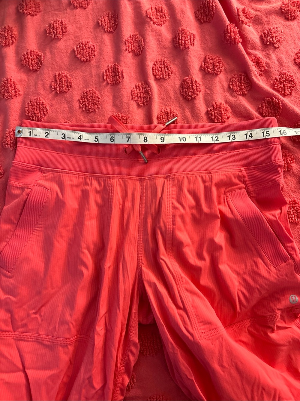 Lululemon Hot Glazed Pink Dance Studio Pants Pull String Jogger Size 8 - Picture 8 of 10